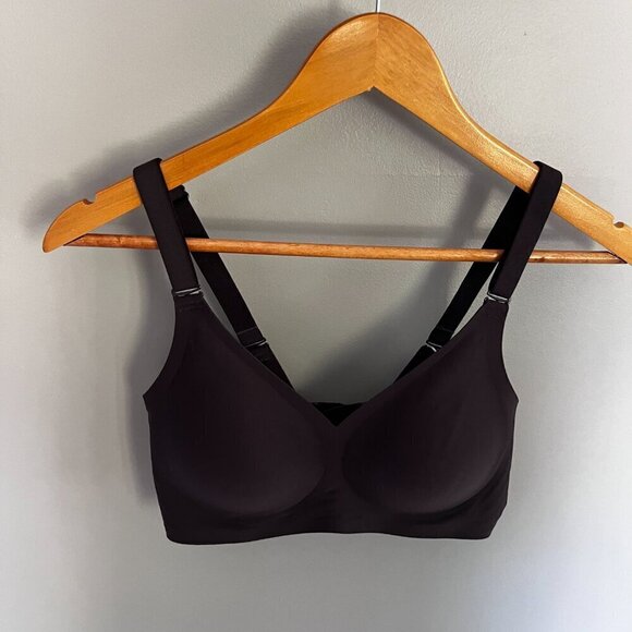 Wireless Bra Seamless Cloud like Feel S removable pads Grey/Brown No Underwire - Picture 2 of 8